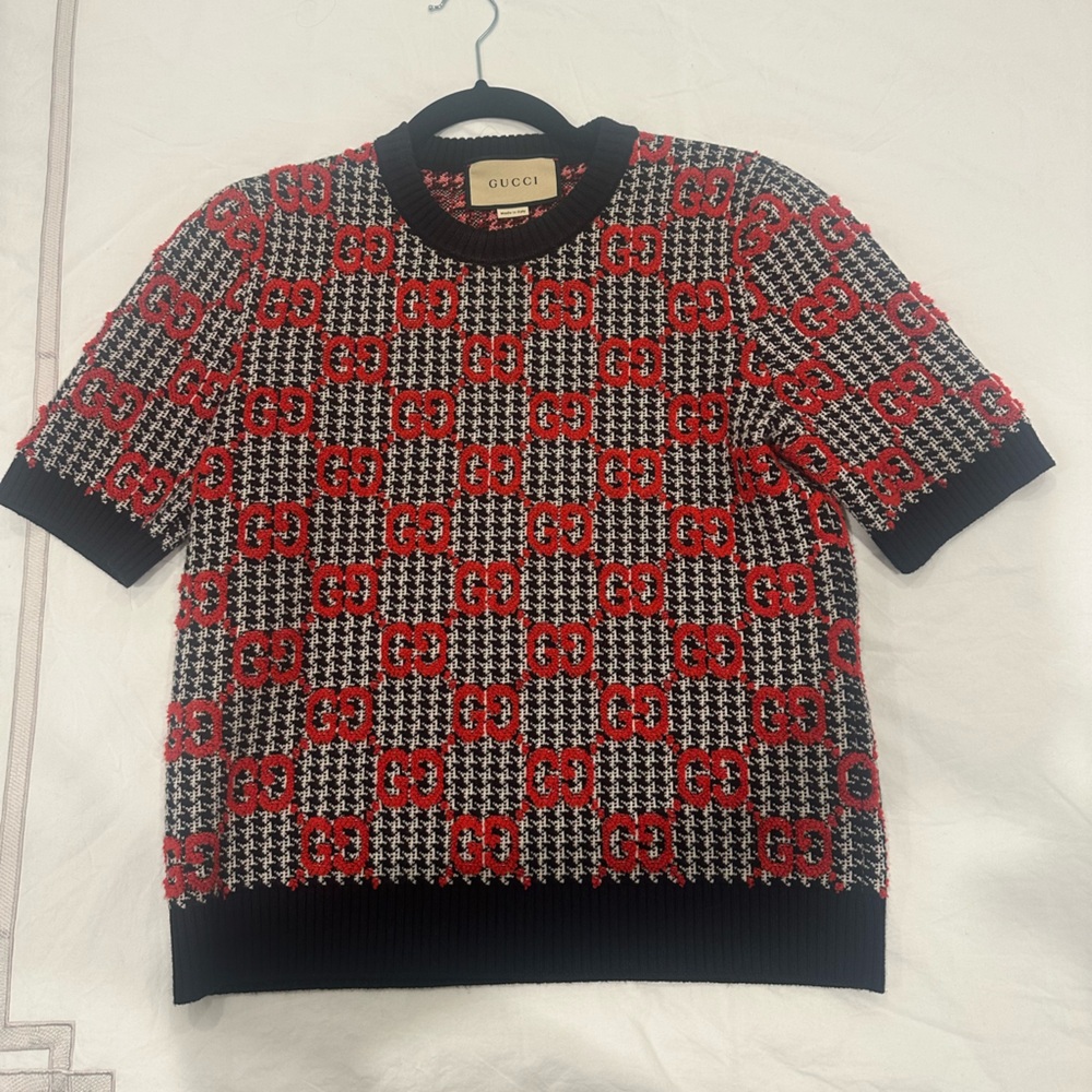 Gucci GG Jacquard Wool Top